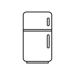 Refrigerator icon symbol Flat vector illustration for graphic and web design.