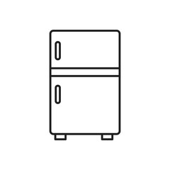 Refrigerator icon symbol Flat vector illustration for graphic and web design.