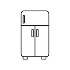 Refrigerator icon symbol Flat vector illustration for graphic and web design.
