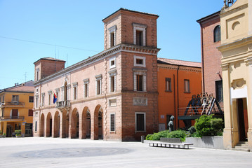 Fototapeta na wymiar Casa comunale di Castel Bolognese
