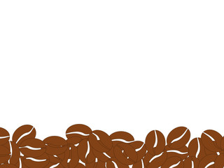 Magnificent and simple design background coffee beans silhouettes