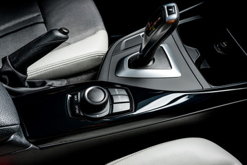 The ideal surface of plastic in the interior of the car is black after polishing and cleaning with car chemistry