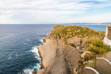 Santander, Spain. Views from the lighthouse at Cabo Mayor of the Bay of Biscay and the Atlantic Ocean