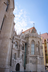 Fototapeta na wymiar Budapest, Hungary - October 05, 2014: Matthias Church or Church of Our Lady of Buda