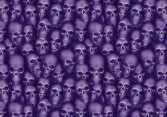 tetes de morts violettes