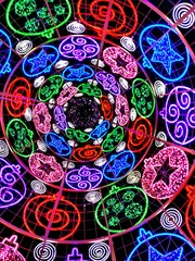 abstract background with flowers