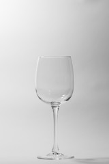 wine glass on a white background