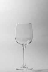 wine glass on a white background