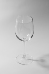 wine glass on a white background