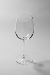 wine glass on a white background