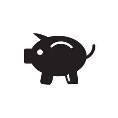 Piggy bank icon vector design template