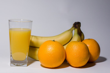 multivitamin juice near fruits