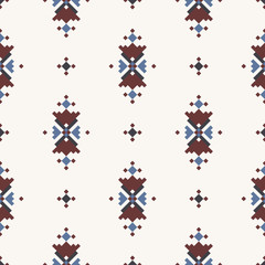 Geometric ethnic pattern design for background or wallpaper and clothing.