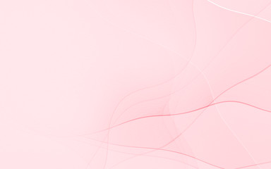 Abstract geometric pink and white curve line gradient background. for design backdrop banner for love valentine day.