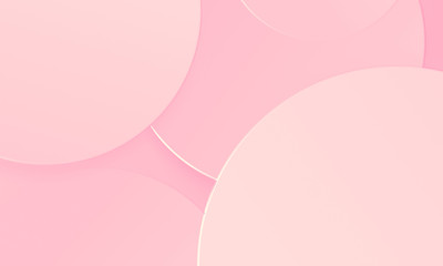 Circles pink tone texture background. Simple modern design use for valentine and mother day concept.