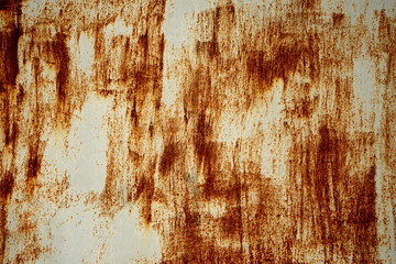 Background texture old rust on painted metal surface