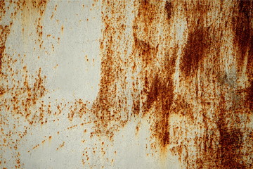 Background texture old rust on painted metal surface