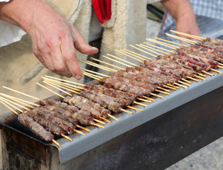 mutton kebabs called ARROSTICINI in italian language