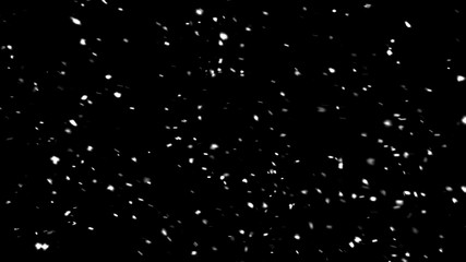 Christmas winter with white snowflake on black background. Holiday winter concept.