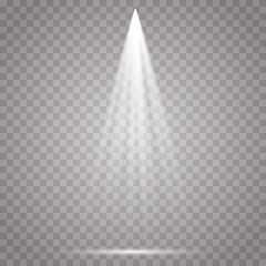 The spotlight shines on the stage. light exclusive use lens flash light effect. light from a lamp or spotlight. lighted scene. podium under the spotlight.