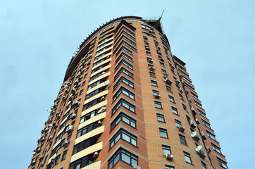 Fototapeta premium Modern residential area in Kiev. Exterior. Kiev , Ukraine
