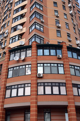 Modern residential area in Kiev. Exterior.  Kiev , Ukraine