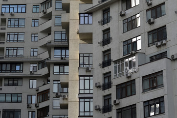 Modern residential area in Kiev. Exterior.  Kiev , Ukraine