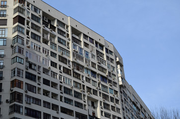 Modern residential area in Kiev. Exterior.  Kiev , Ukraine