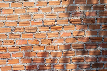 old red brick wall texture background