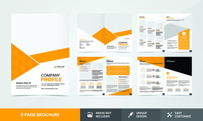 Corporate company profile brochure template Vector