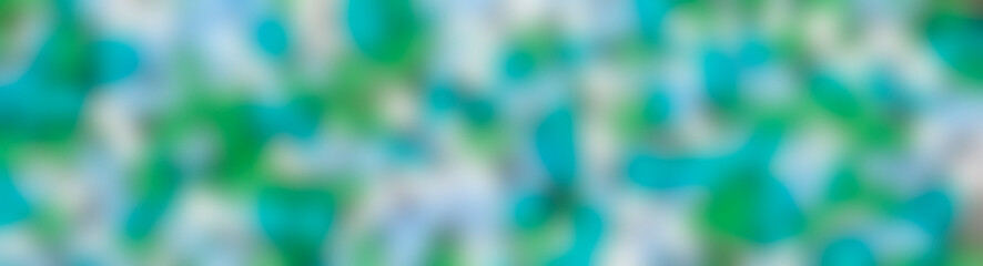 Watery blur & abstract, for concepts of nature, water, & vibrant life - background design in long panorama / header / banner.