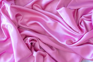 pink elegant soft satin fabric as a background
