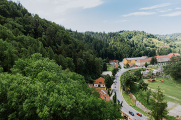 The top view of the old town