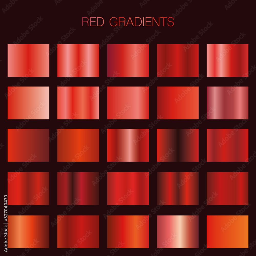 Poster red gradient collection for your design.vector set of red gradients.