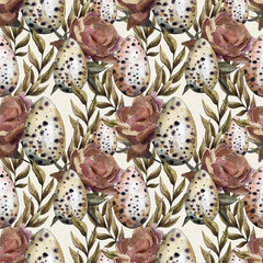 Handmade seamless pattern with hares. Perfect for wall decor, textiles, wrapping paper and for decorating your other ideas.