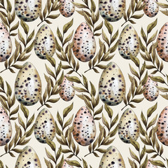 Handmade seamless pattern with hares. Perfect for wall decor, textiles, wrapping paper and for decorating your other ideas.