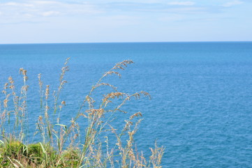 Sky and sea views on a bright day. Use as wallpaper