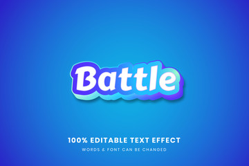 Battle 3d editable text effect