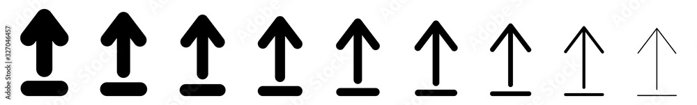 Poster upload arrow icon black | arrows up illustration | file data transfer symbol | web export logo | com