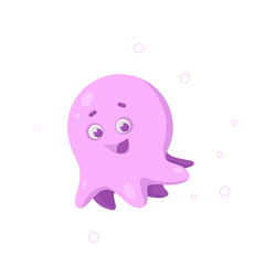 vector icon of cute octopus 