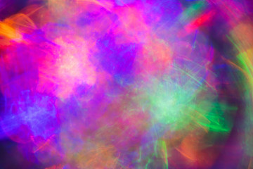 Multicolor bright festive lights abstract