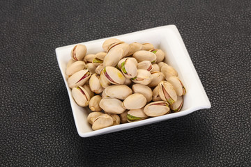 Pistachio nuts heap