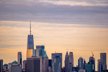 Fototapeta na wymiar Amazing aerial panoramic view of Manhattan