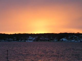 Winter sunset brilliance