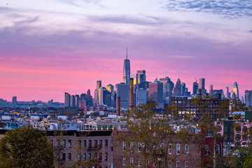 Obraz premium Amazing aerial panoramic view of Manhattan