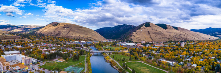Fall Panoramic Over the Clark Fork