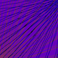 Obraz premium Rays of blue light with mirrored dark waves on violet.