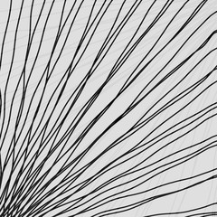 Obraz premium Rays of black light with mirrored dark waves on gray.