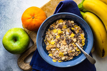 Healthy breakfast concept