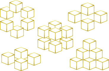 Obraz premium abstract background with cubes